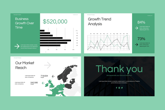 极简主义融资商业方案PPT模板 - PPT派