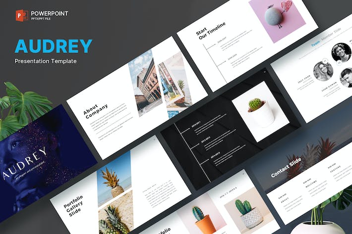 极简高级感通用商务汇报PPT模板 - PPT派