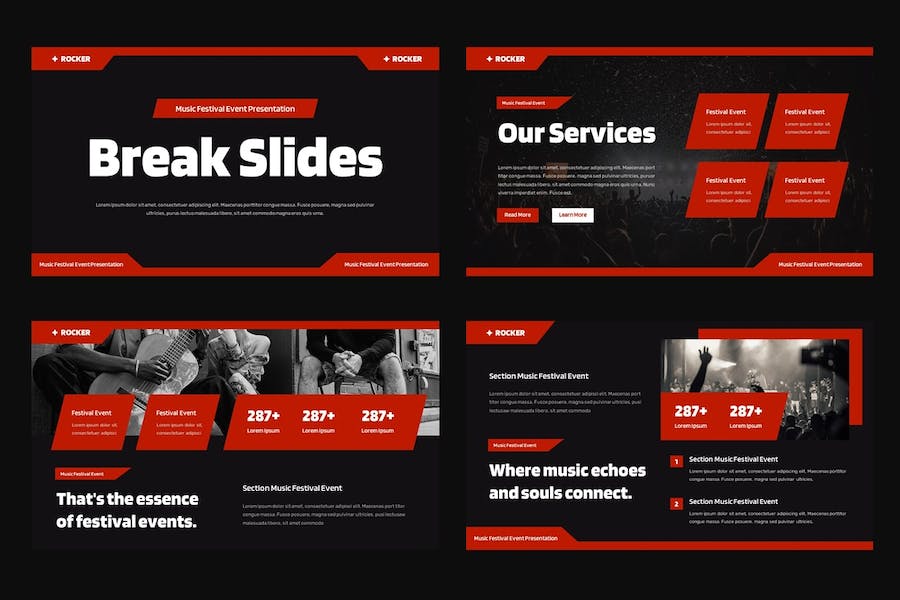 音乐节活动策划宣传推广Keynote模板 - PPT派