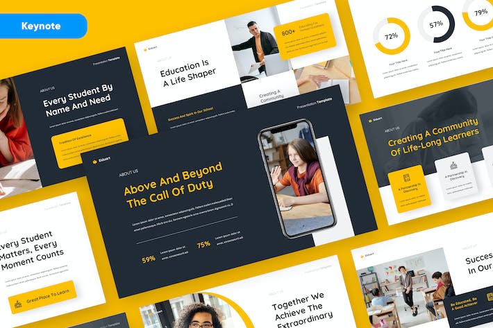 教育课程讲述展示方案Keynote模板 - PPT派