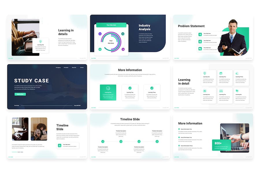 研究案例学术研究论证Keynote模板 - PPT派
