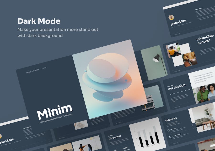 极简设计风格创意展示Keynote模板 - PPT派