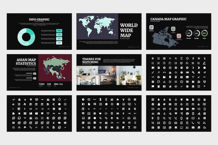 房地产楼盘项目销售推广Keynote模板 - PPT派