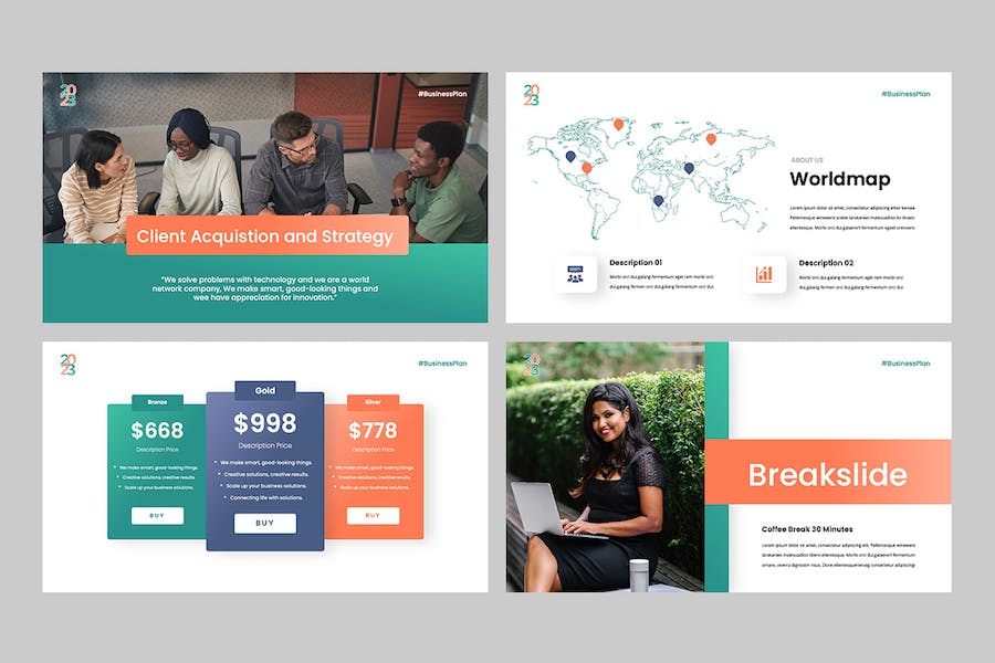 商业计划方案策略展示PPT模板 - PPT派