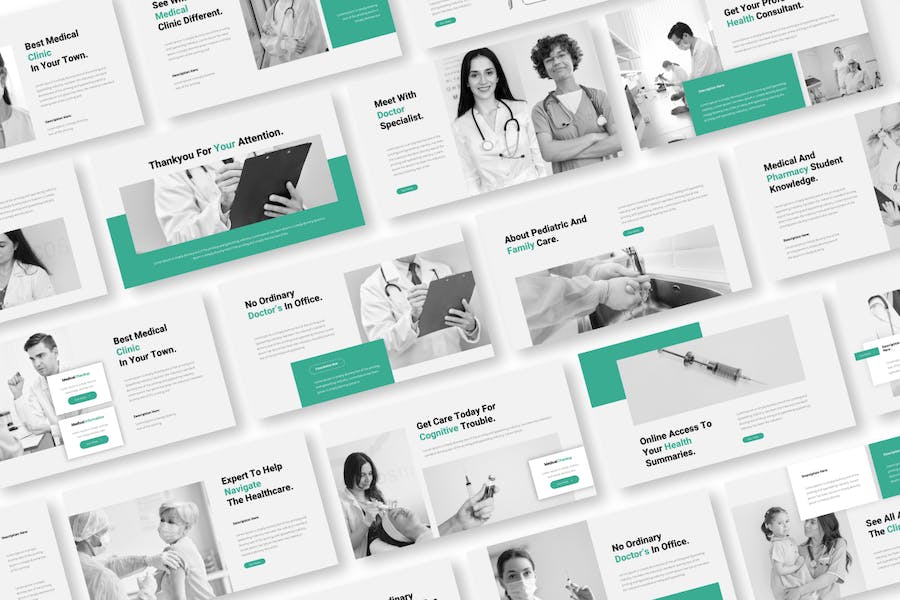 医疗体检健康管理指导方案Keynote模板 - PPT派