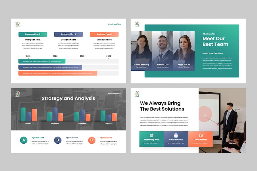 商业计划方案策略展示PPT模板 - PPT派