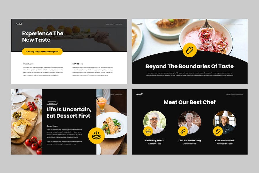 美食餐饮品牌推广宣传Keynote模板 - PPT派