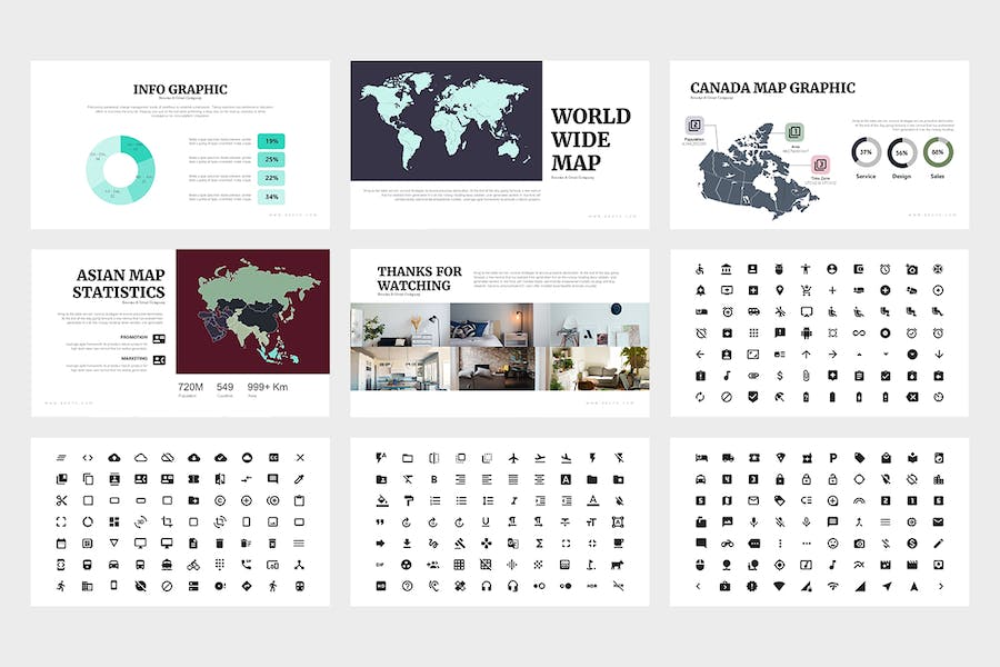 房地产楼盘项目销售推广Keynote模板 - PPT派