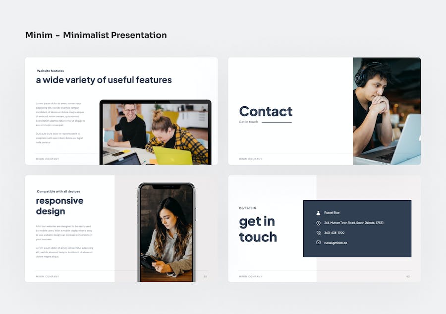 极简设计风格创意展示Keynote模板 - PPT派