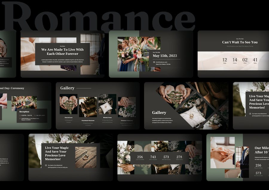 浪漫婚礼婚庆策划方案PPT模板 - PPT派