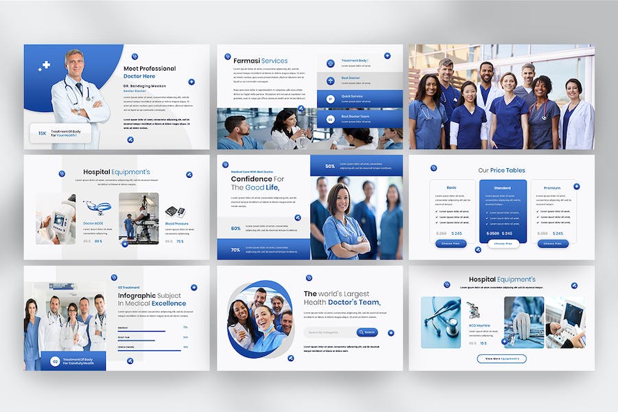 医疗健康信息化管理PPT模板 - PPT派