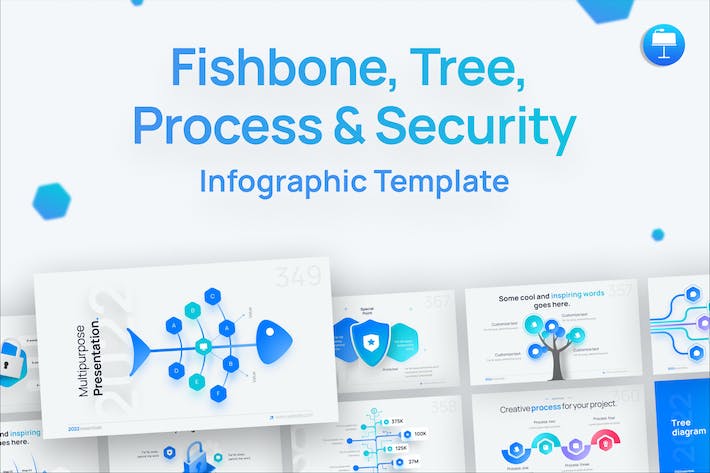 Fishbone-tree-process-security-keynote-template - PPT派