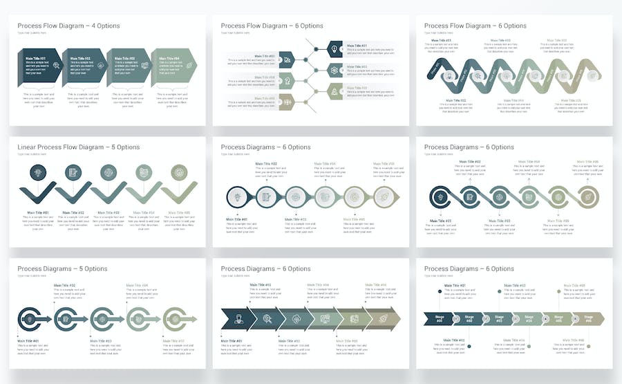 业务流程图表展示分析方案PPT模板 - PPT派