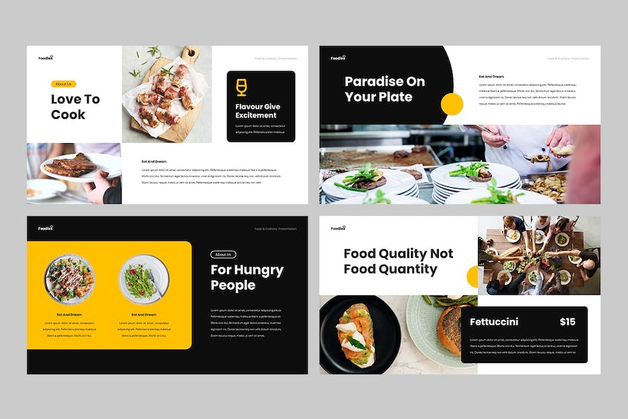 美食餐饮品牌推广宣传Keynote模板 - PPT派