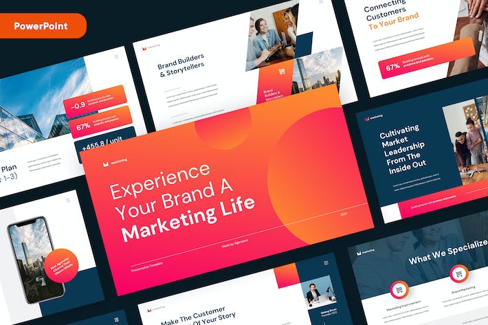 商业市场营销策略展示PPT模板 - PPT派