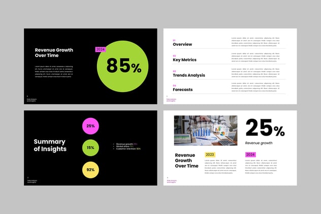 数码数据统计展示Keynote模板 - PPT派