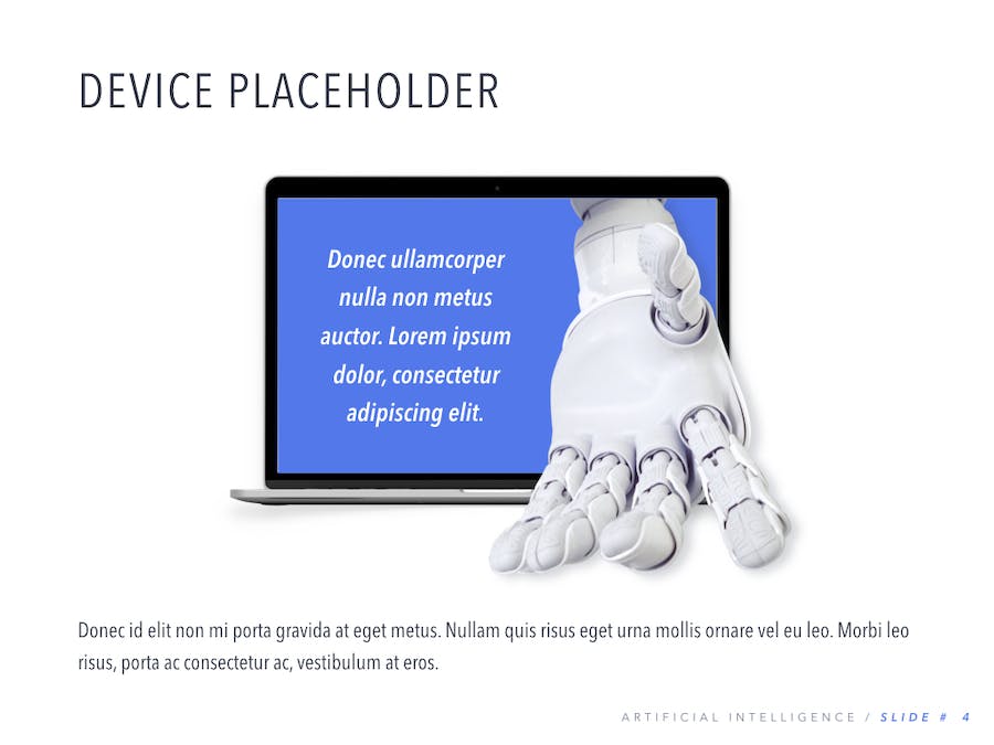 机器人产品展示人工智能创业融资计划书keynote模板 - PPT派