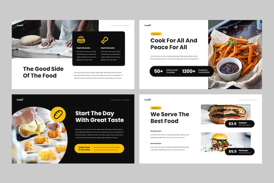 美食餐饮品牌推广宣传Keynote模板 - PPT派