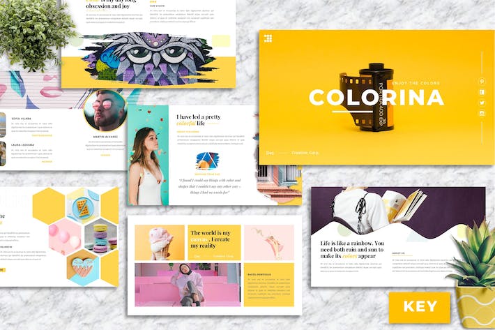 创意商务品牌推广方案Keynote模板 - PPT派