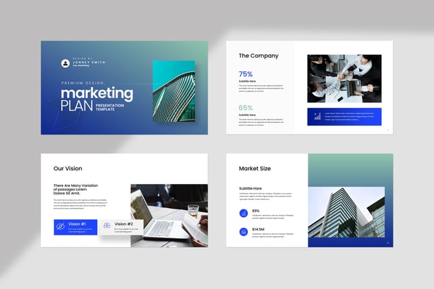 营销计划推广策略方案Keynote模板 - PPT派