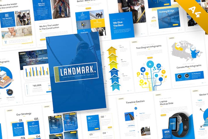 Landmark-portrait-construction-powerpoint-template - PPT派