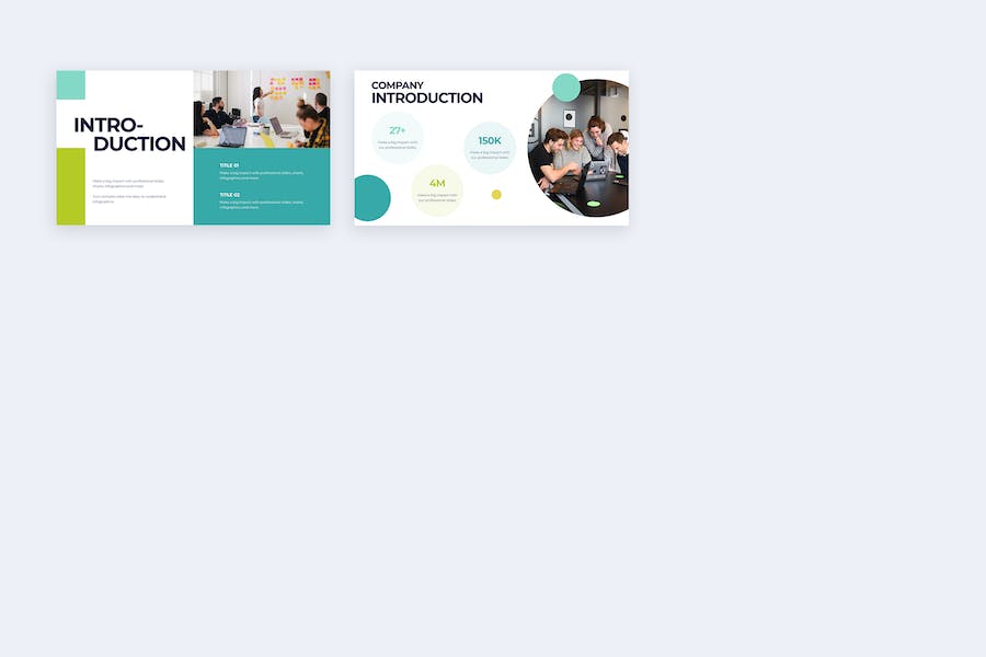 商业企业简介宣传信息图表PPT模板 - PPT派