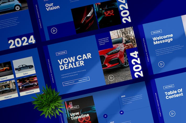 汽车经销商品牌营销方案Keynote模板 - PPT派