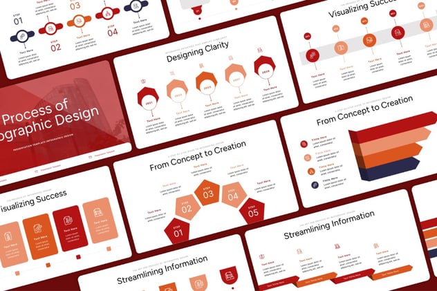 信息图设计过程流程Keynote模板 - PPT派