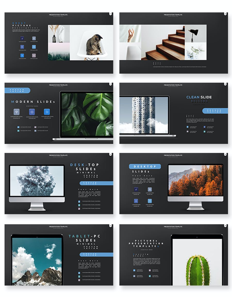 产品模型设计展示样机Keynote模板 - PPT派