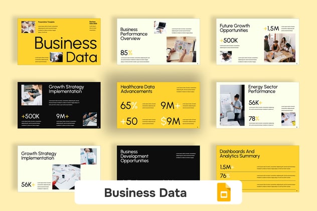 商业数据报告财务分析PPT模板 - PPT派