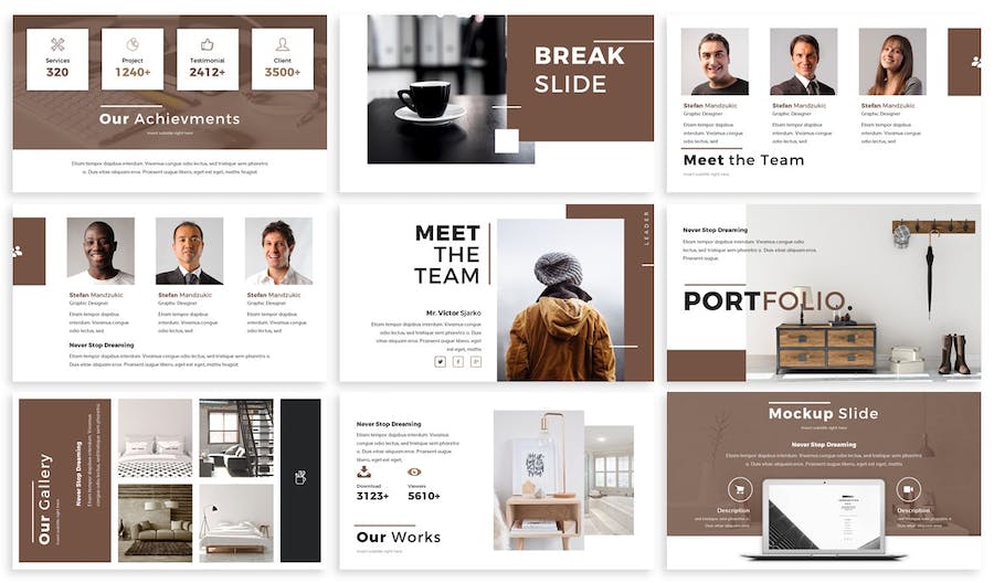 建筑室内设计讲述展示规划应用方案PPT模板 - PPT派