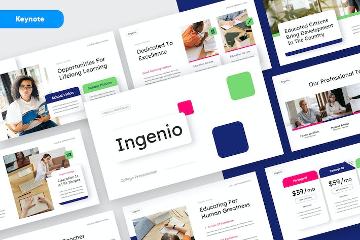 创新教育培训课程教学方法Keynote模板 - PPT派