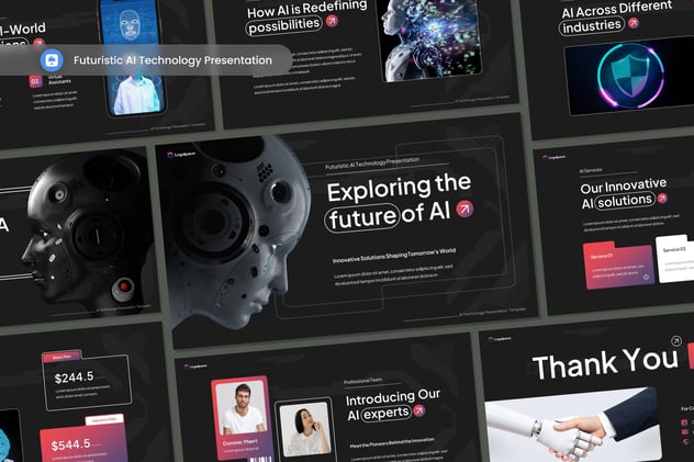 未来派人工智能技术科技创新Keynote模板 - PPT派