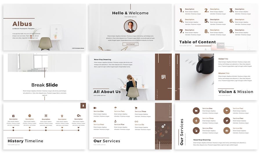 建筑室内设计讲述展示规划应用方案PPT模板 - PPT派