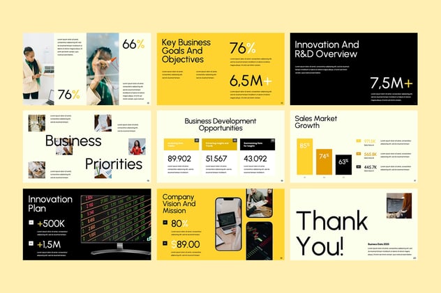 商业数据报告财务分析PPT模板 - PPT派