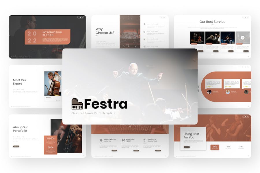 Festra-classical-music-luxury-powerpoint-template - PPT派