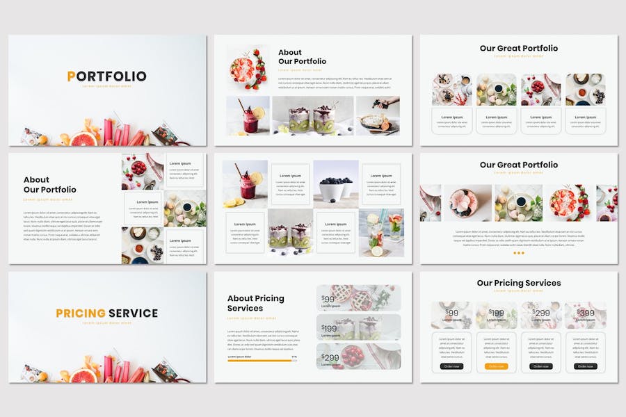 美食餐饮品牌推广宣传Keynote模板 - PPT派