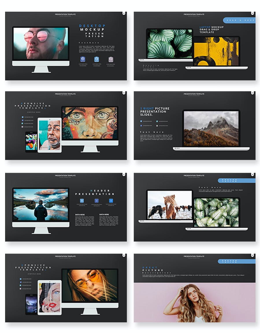 产品模型设计展示样机Keynote模板 - PPT派