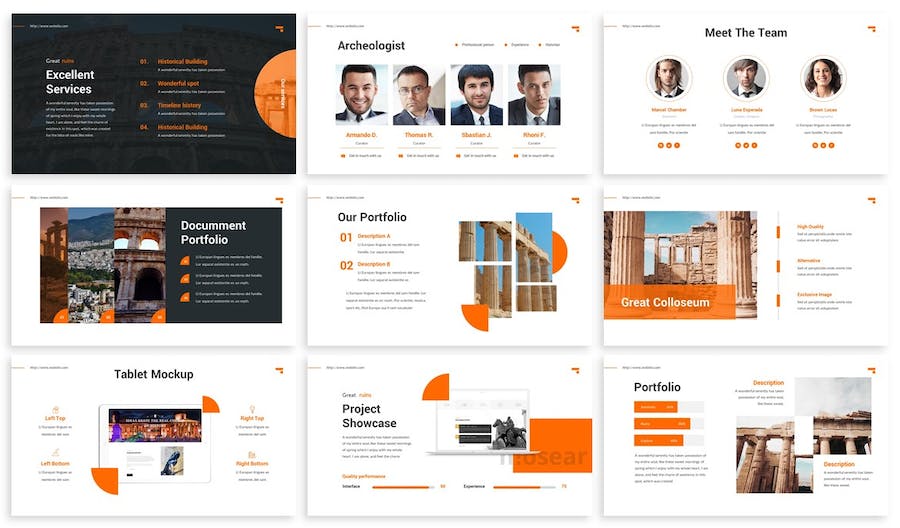 历史知识教育展示学术研究PPT模板 - PPT派