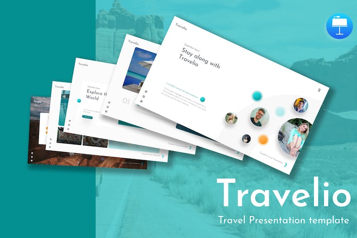 旅行社国外旅游度假数据统计keynote模板 - PPT派