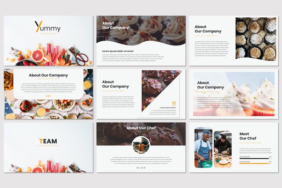 美食餐饮品牌推广宣传Keynote模板 - PPT派