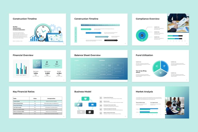 年度报告业绩汇报财务展示PPT模板 - PPT派