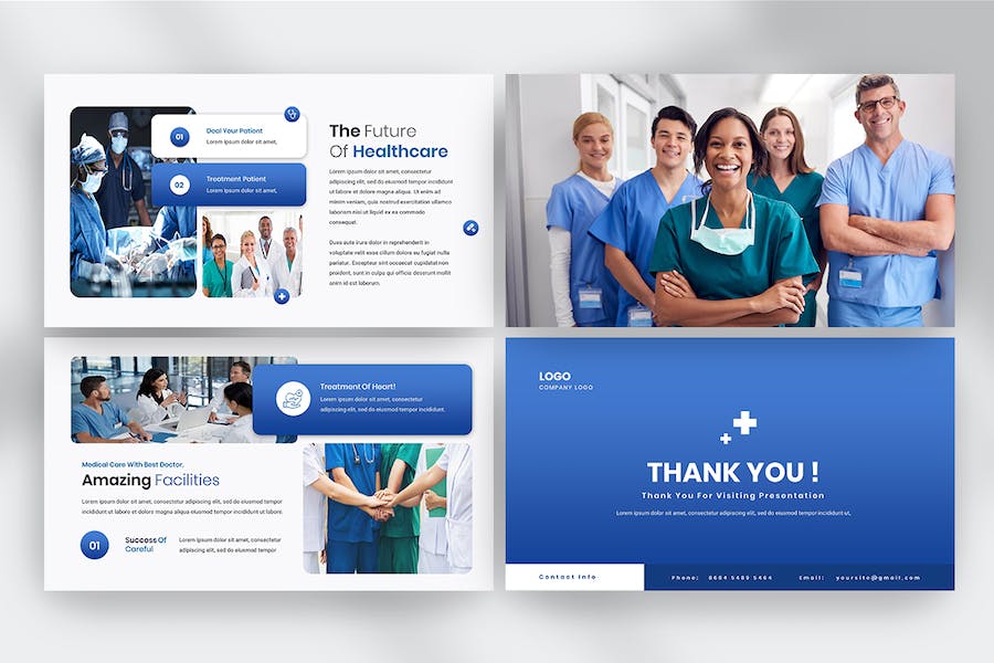 医疗健康信息化管理PPT模板 - PPT派