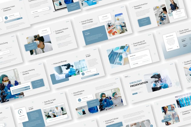 病毒防护知识临床病毒检测分析PPT模板 - PPT派