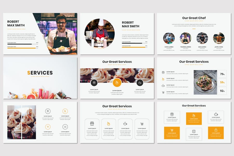 美食餐饮品牌推广宣传Keynote模板 - PPT派