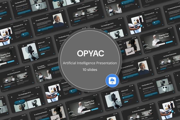 人工智能科技创新数字化Keynote模板 - PPT派