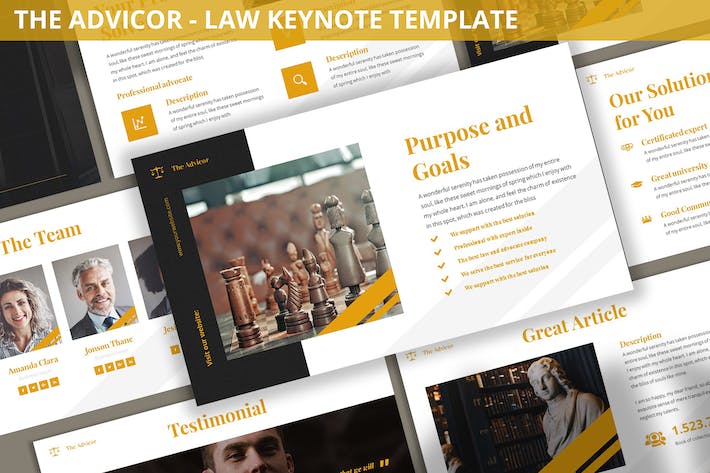 法律咨询律师事务所服务Keynote模板 - PPT派