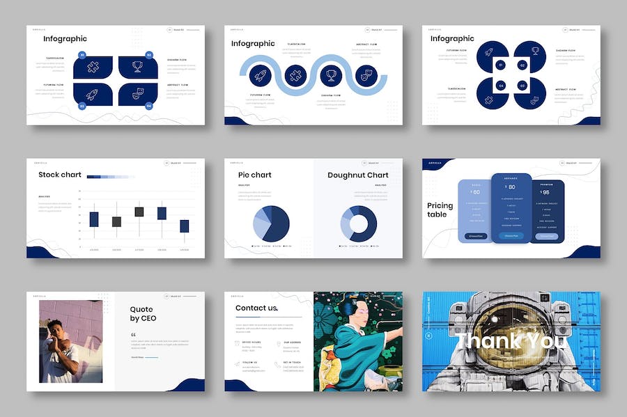 创意设计商务企业视觉展示Keynote模板 - PPT派