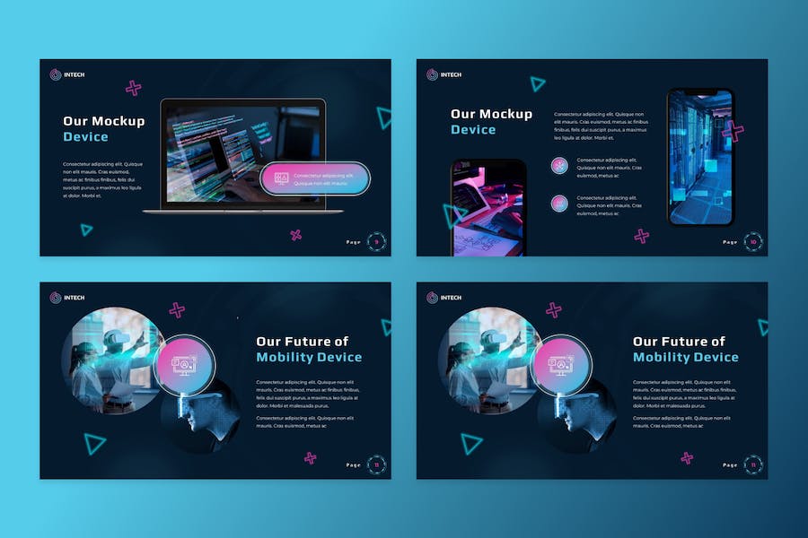 智能科技产品功能展示PPT模板 - PPT派