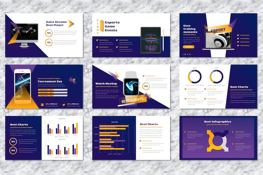 电竞游戏赛事策划Keynote模板 - PPT派